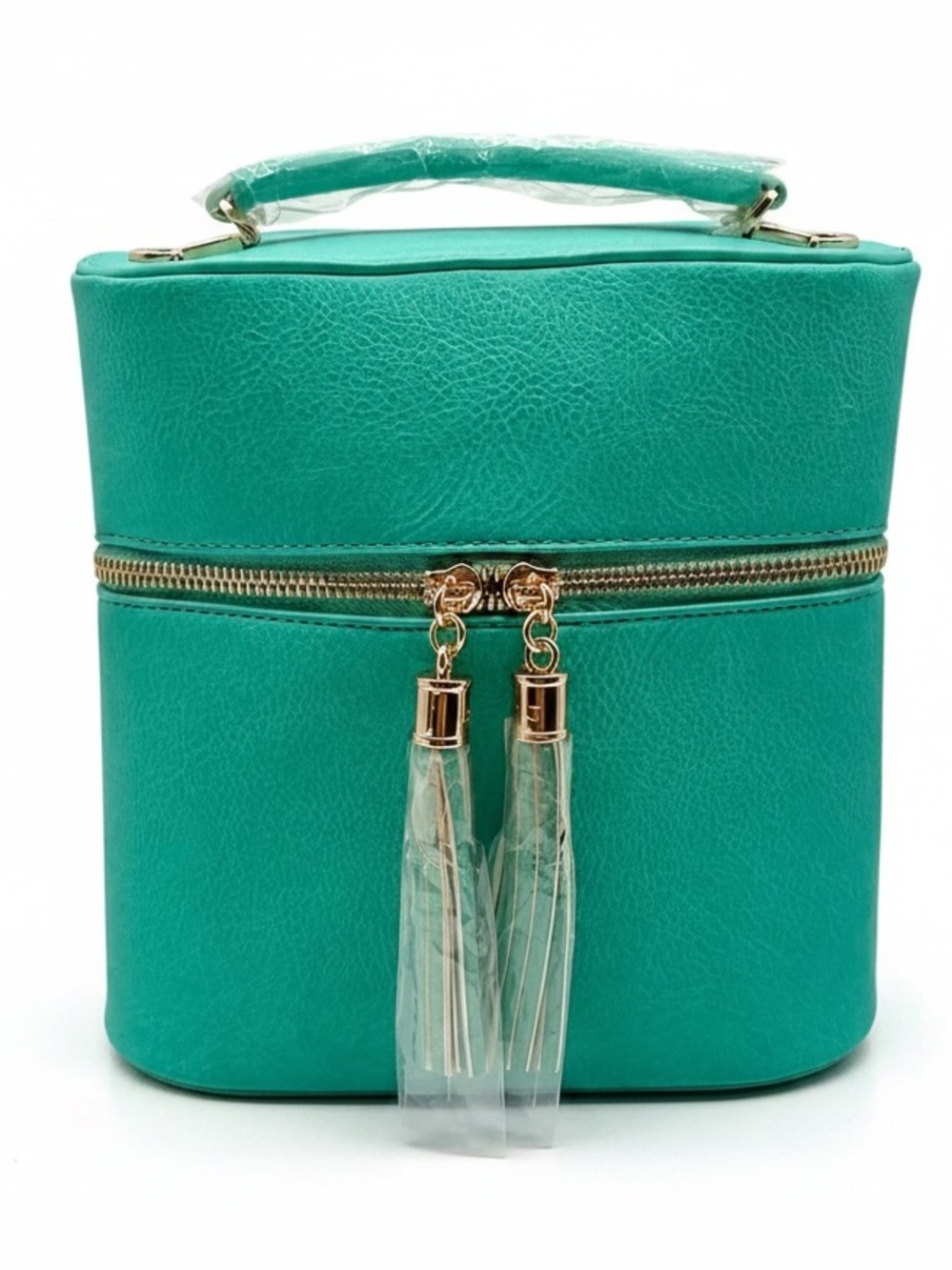 NWT Faux Leather Crossbody Handbag Purse with Tassels